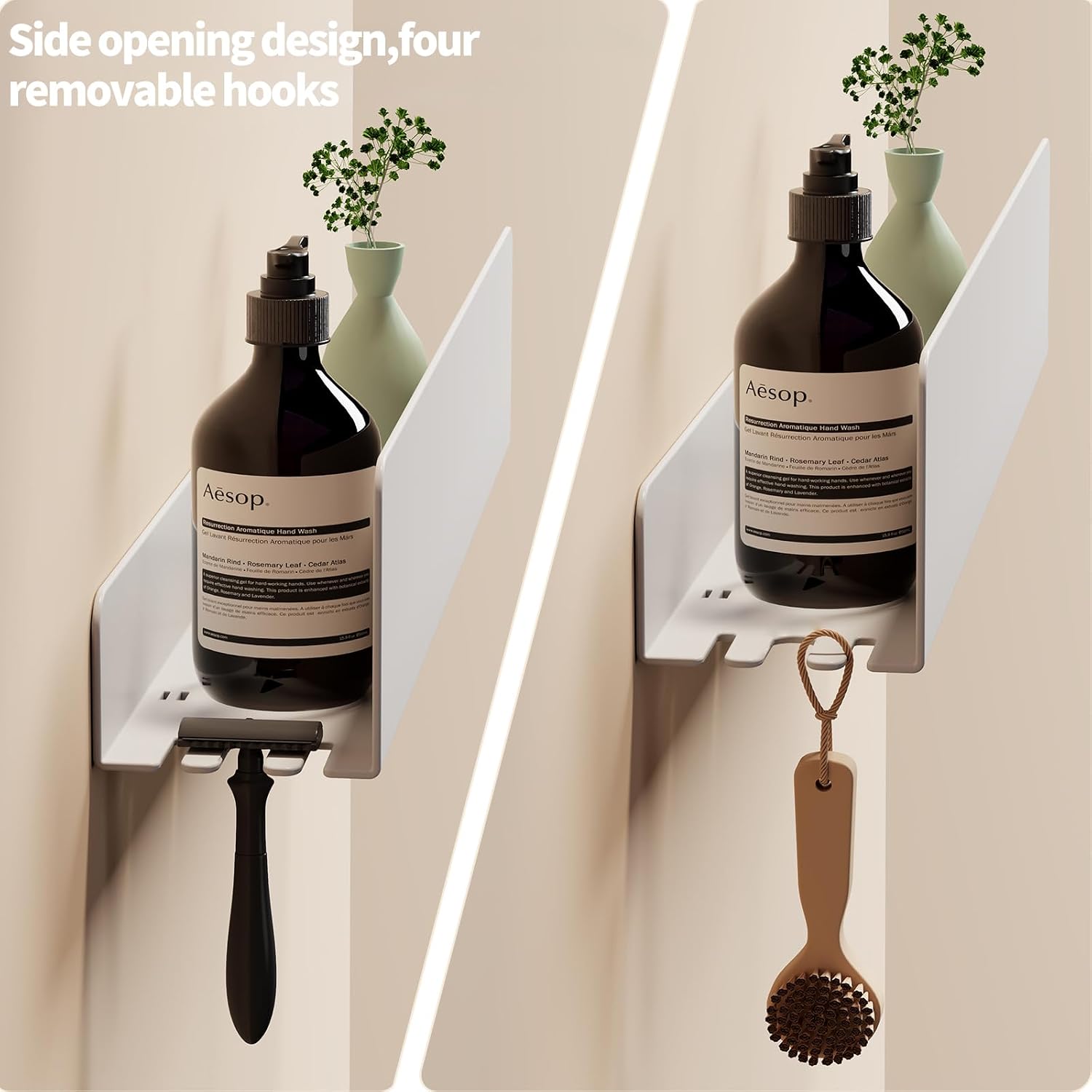 Detalle 2 de REKITA No Drill Shower Caddy, 40cm