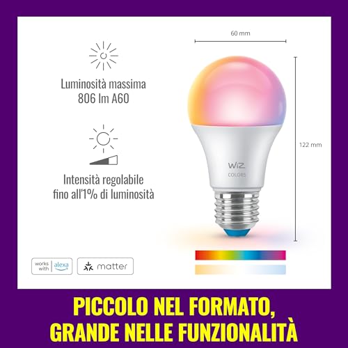 Thumbnail 8 de WiZ Lampadina Smart LED A60 E27 – Confezione da 4