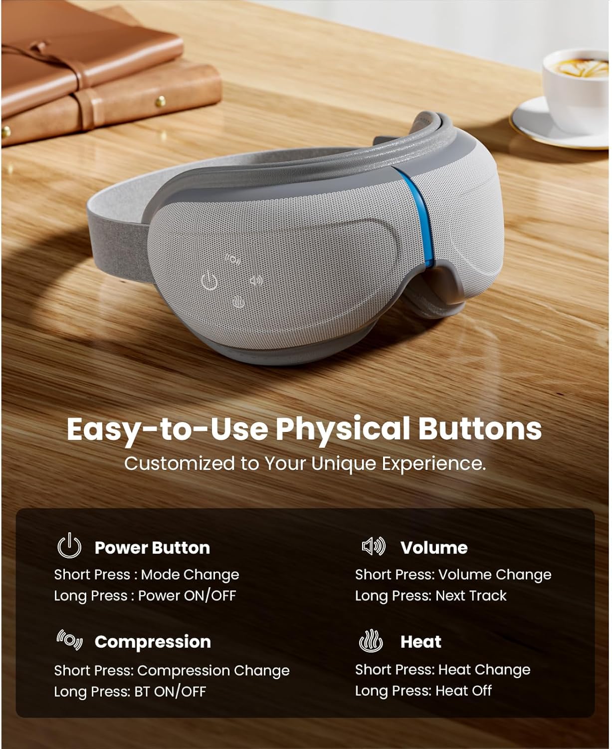 Thumbnail 3 de BOB AND BRAD Eye Massager with Heat and Cooling — EyeOasis 2 for Dry Eyes, Migraine Relief, and Sleep Support