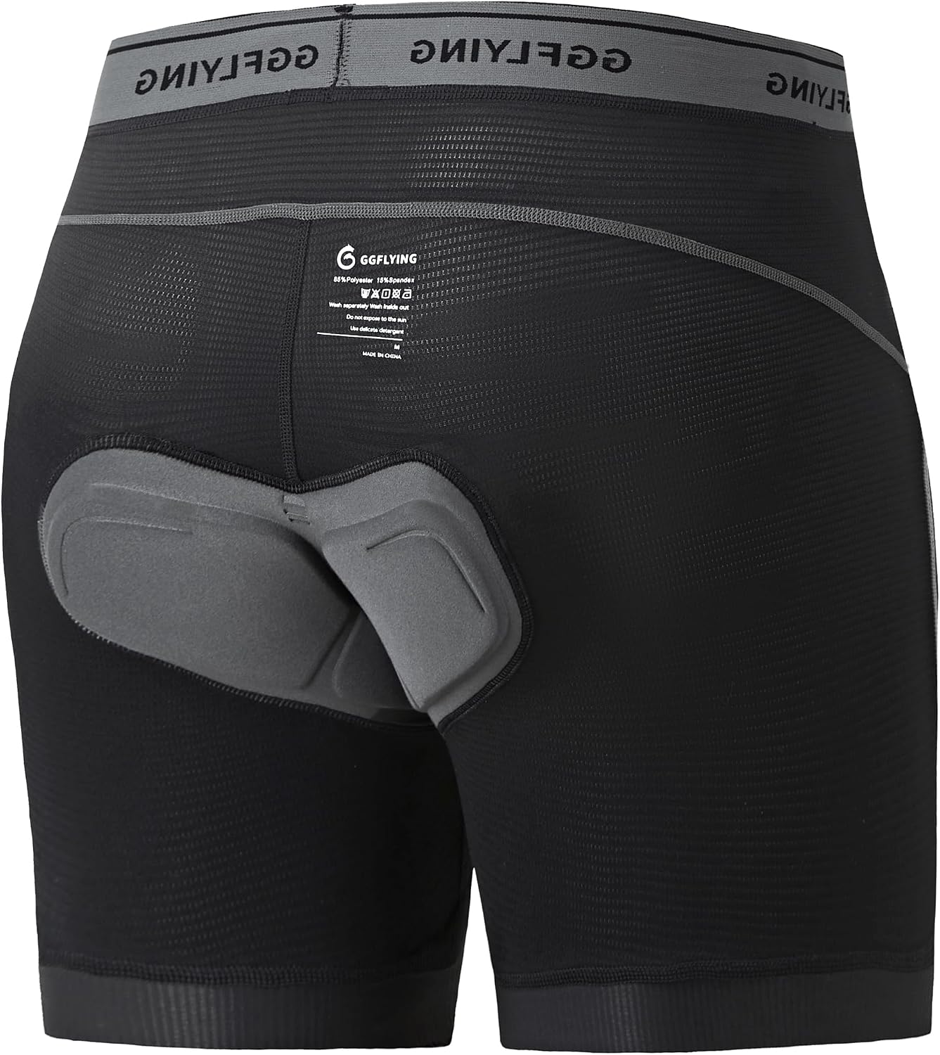 Detalle de GGFLYING Pantaloncini Ciclismo Uomo Imbottito 4D – Traspiranti, Antiscivolo e Rapidi all’Asciugatura