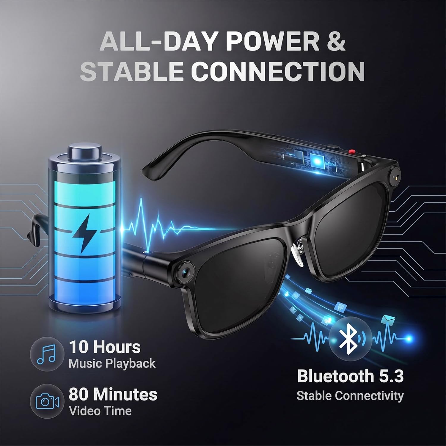 Thumbnail 6 de Bapick Smart Glasses with 8MP Camera