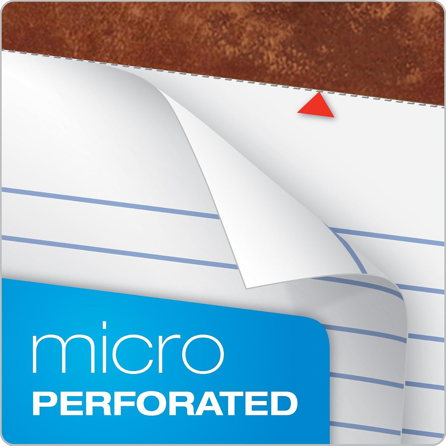 Detalle de TOPS 7533 Legal Pads, 8.5 x 11-3/4 in, Wide-Ruled White Paper, 12-Pack