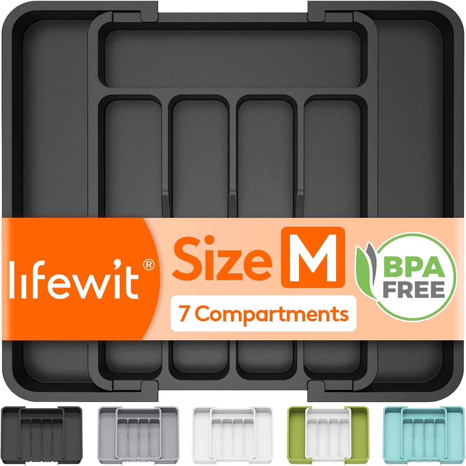 Lifewit Silverware Drawer Organizer expandable tray 🍽