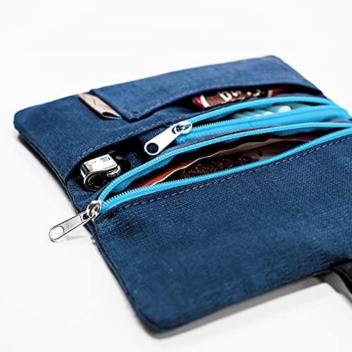 Thumbnail 1 de Leia Design Porta Tabacco Cartine e Filtri – Astuccio cucito a mano, blu Celeste
