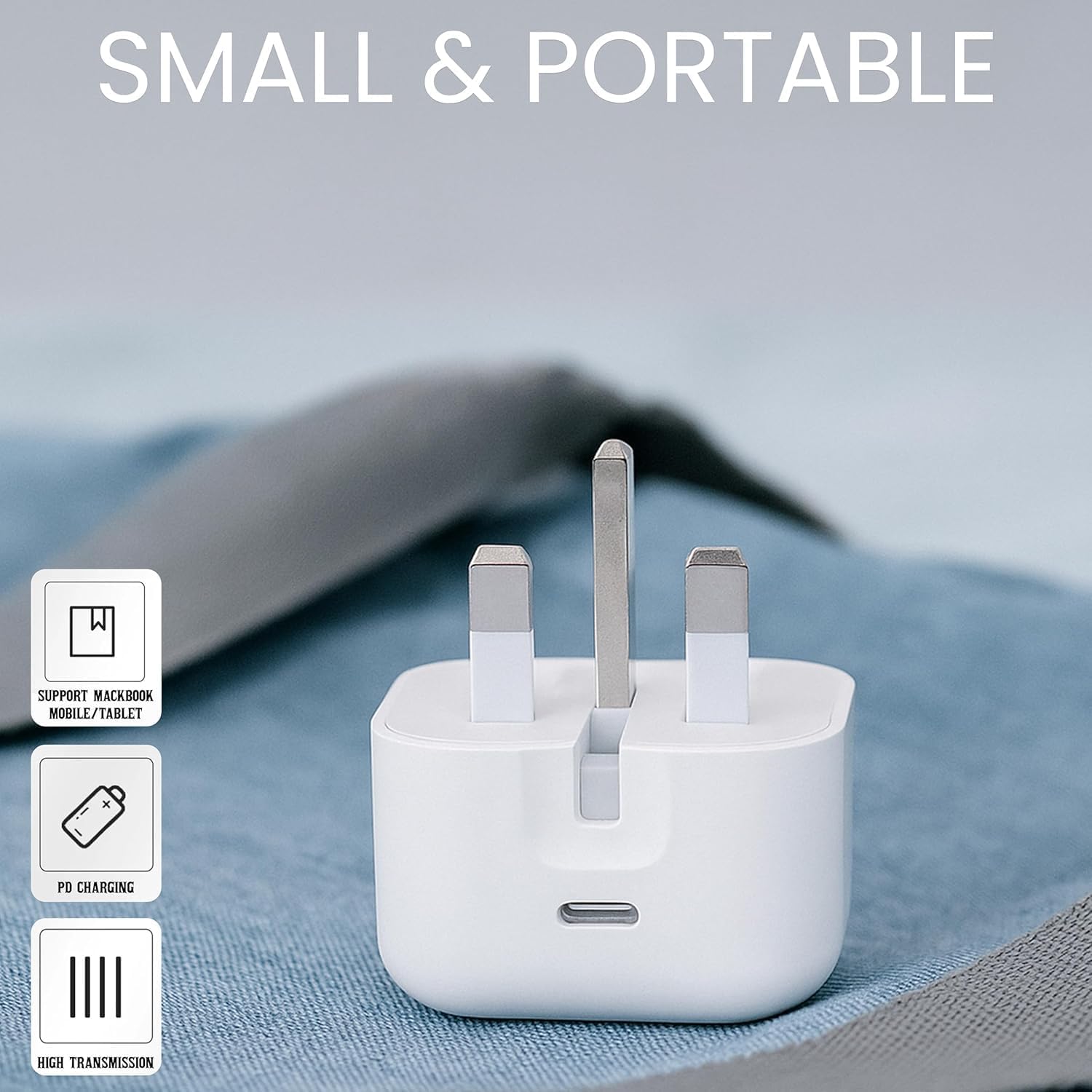 Thumbnail 3 de USB C Plug UK 20W Fast Charger - UK plug, compatible with iPhone, iPad and more
