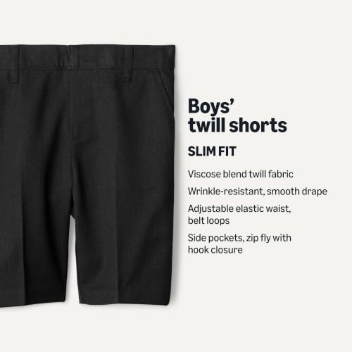 Detalle de Amazon Essentials Boys' School Uniform Shorts, Pack of 2 – Charcoal, 4-5 Years