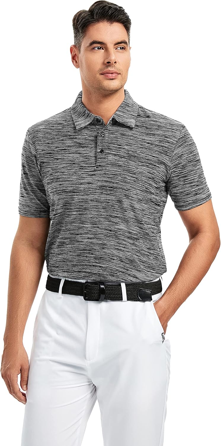 Thumbnail 1 de Damipow Premium Golf Shirts for Men - Dry Fit Performance Polo