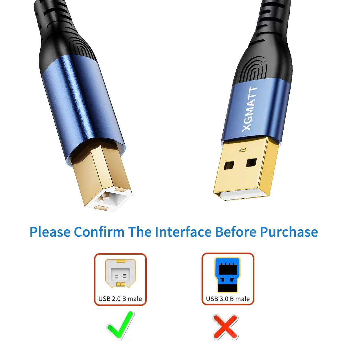 Detalle 1 de USB A auf USB B Druckerkabel 4,5 m