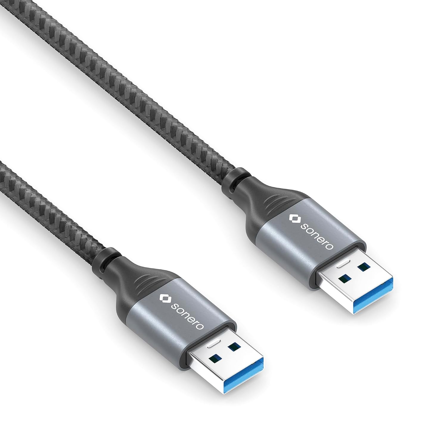 Thumbnail 2 de Sonero SPC-U050-020 – kabel USB-A–USB-A USB 3.0, 2 m, bawełniany oplot