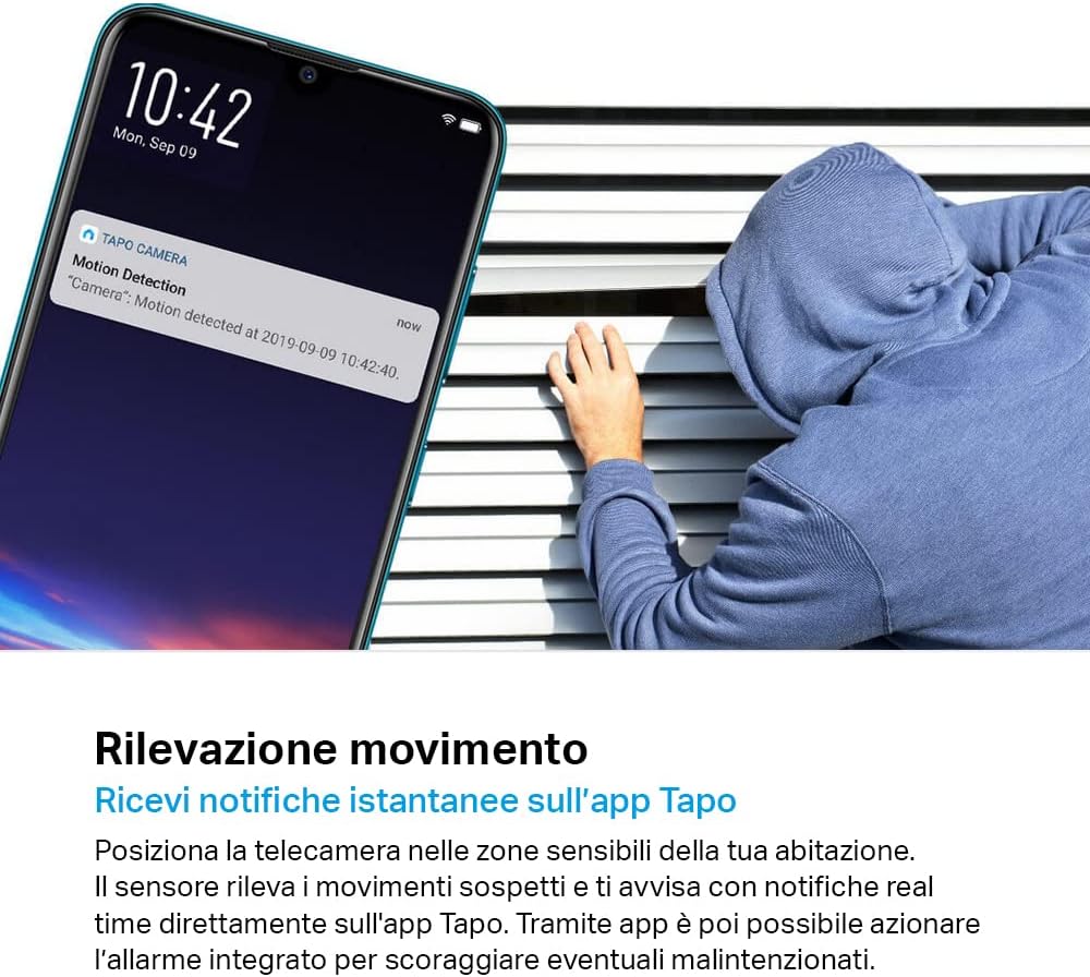 Thumbnail 3 de Tapo C200 Telecamera Wi‑Fi interna FHD: visione notturna, 360° e audio bidirezionale