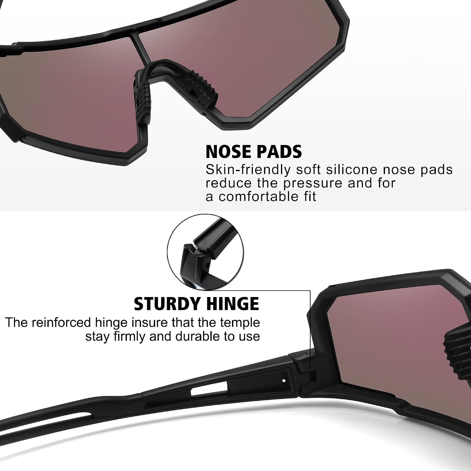 Thumbnail 4 de STORYCOAST Polarized Sports Sunglasses for Cycling, Running, TAC Lenses