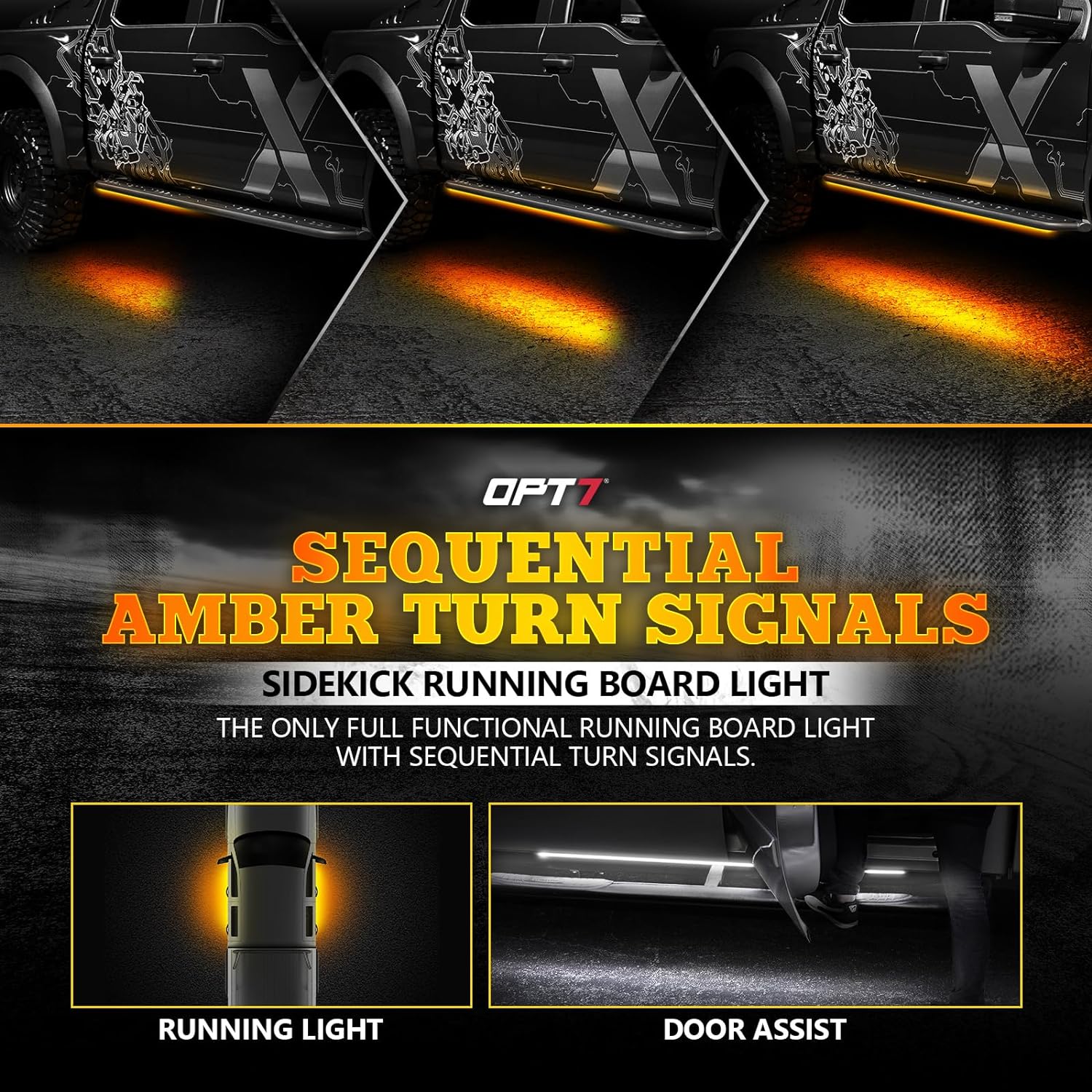 Thumbnail 1 de OPT7 Sidekick 78" Running Board Lights