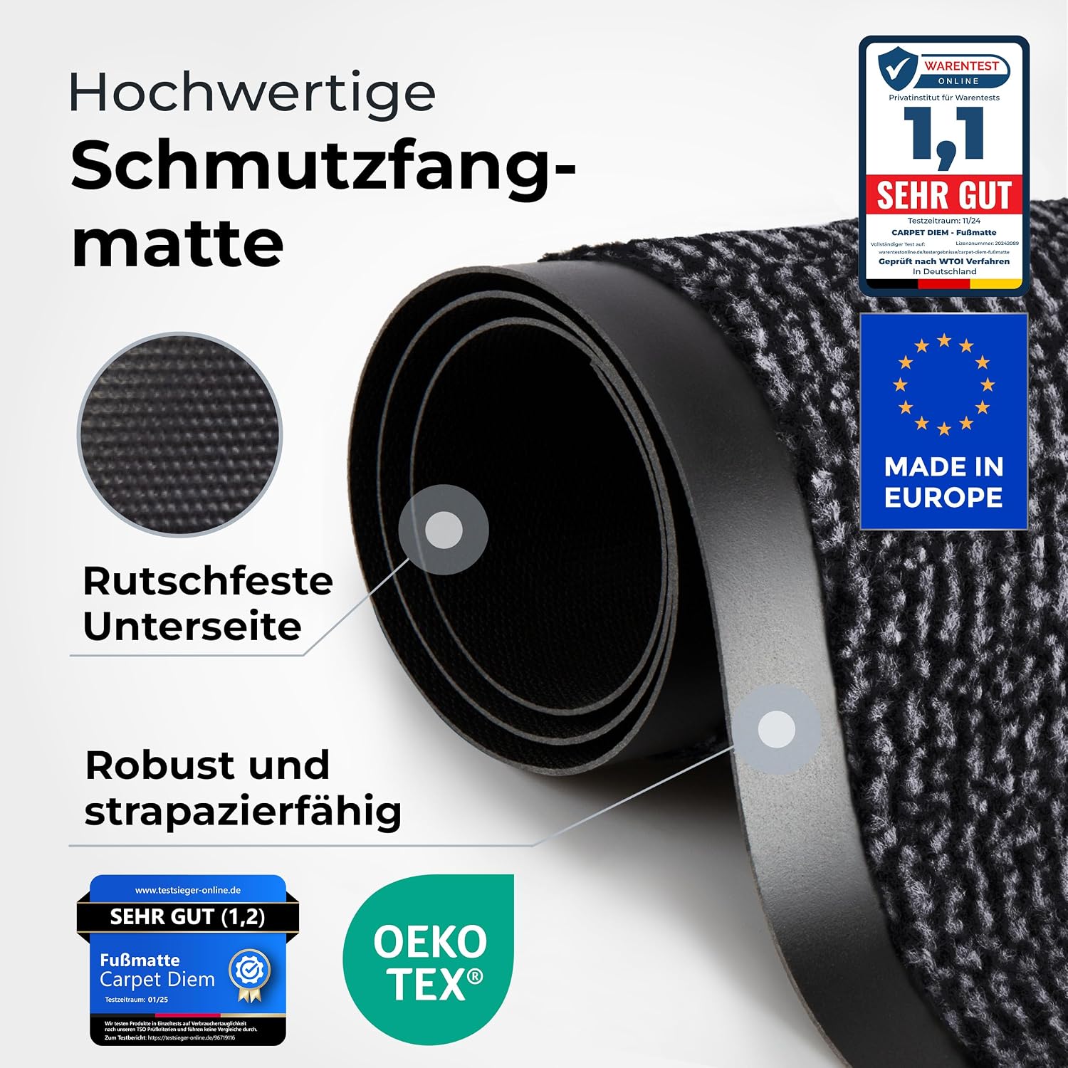 Thumbnail 6 de Carpet Diem Fußmatte Anthrazit-Schwarz 40x60 cm
