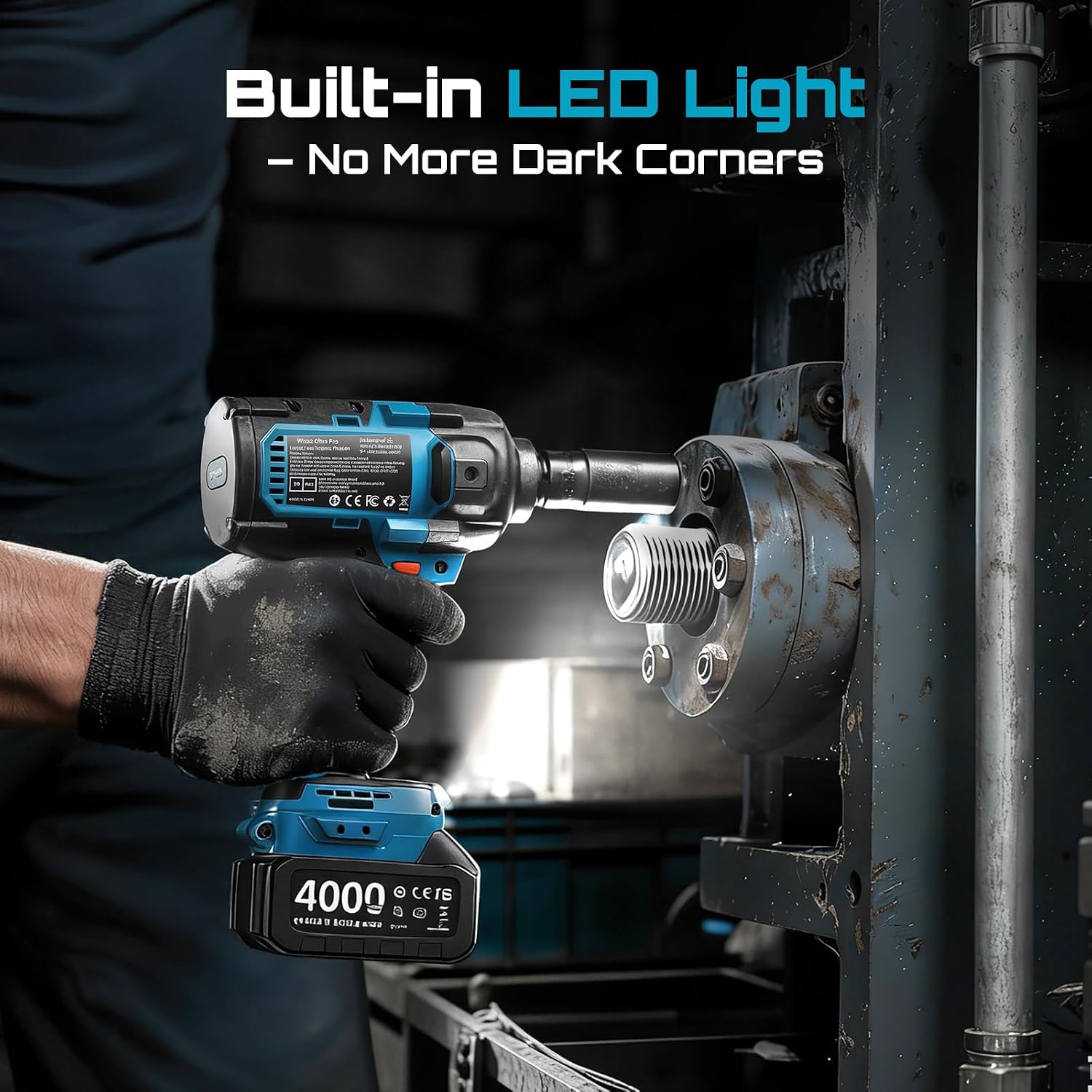 Thumbnail 6 de Seesii WH12 Ultra Pro Cordless Impact Wrench, 1/2-Inch, 885 ft-lb Breakaway Torque