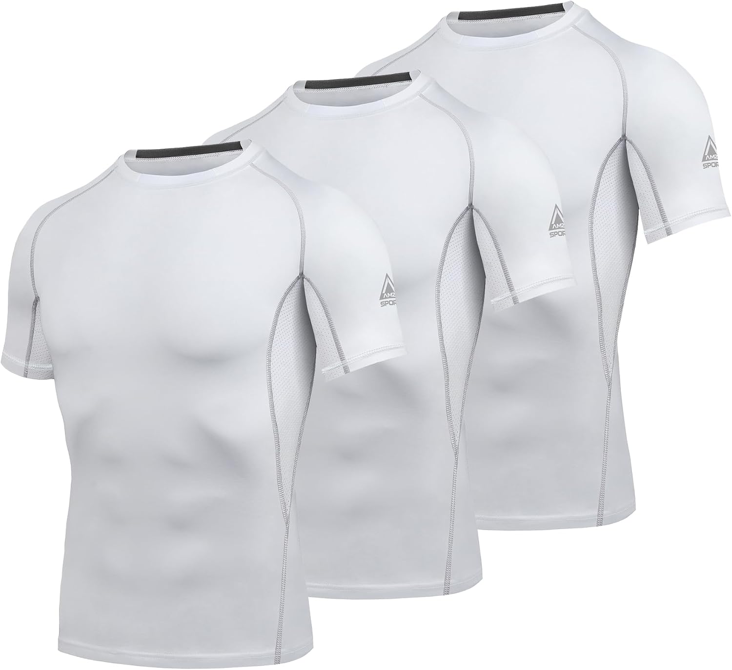 Detalle de AMZSPORT maglietta compression uomo, 5% più pressione