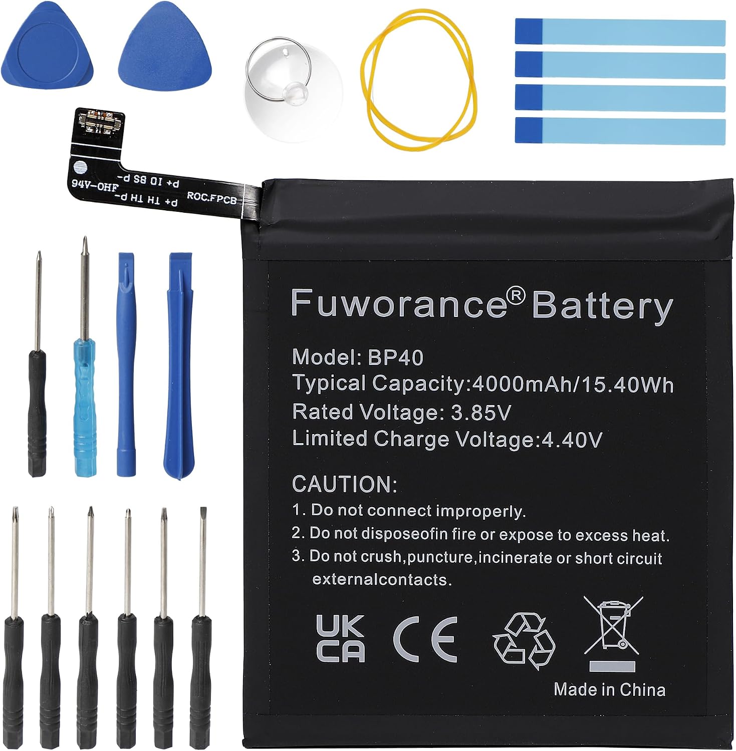 Detalle de Fuworance 4000mAh BP40 Replacement Battery for Xiaomi Mi 9T Pro / Redmi K20 Pro