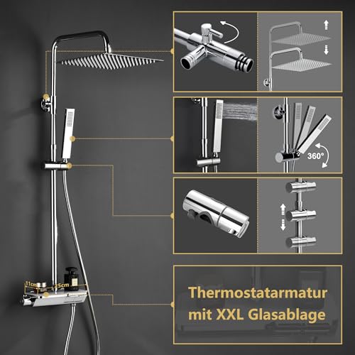 Thumbnail 4 de Görbach Columna de Ducha Termostática Acero Inoxidable