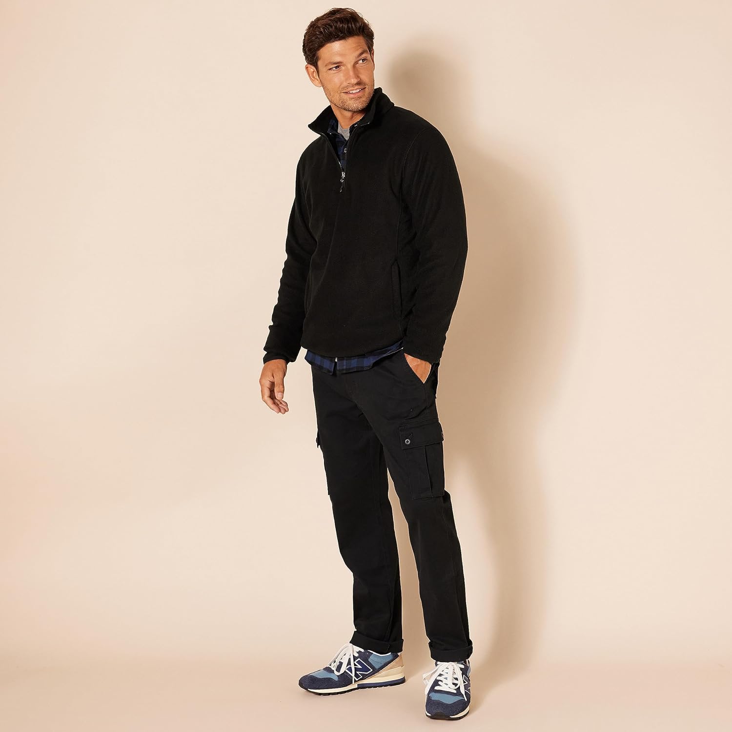 Thumbnail 3 de Amazon Essentials Men’s Quarter-Zip Polar Fleece Jacket