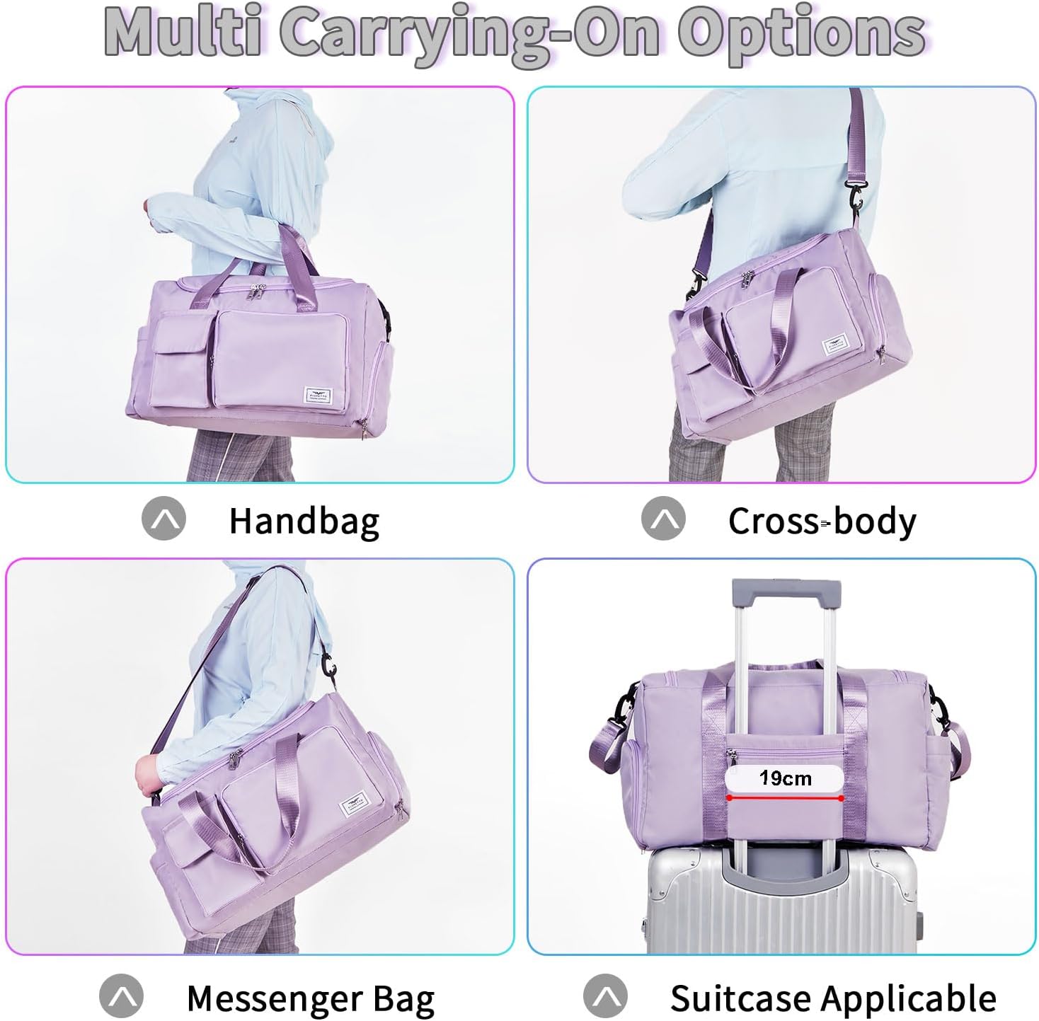 Thumbnail 4 de FIORETTO Women's Gym Duffle Bag 37L