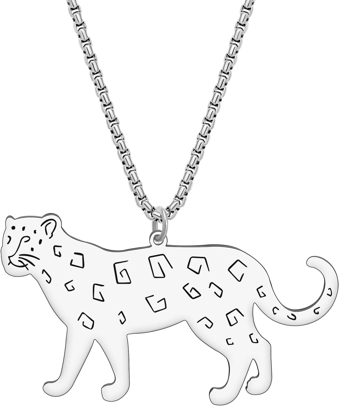 Thumbnail 6 de RAIDIN Tiger Leopard Halskette aus rostfreiem Edelstahl – Gold- oder Silberoptik, 50 cm + 7 cm Verlängerung