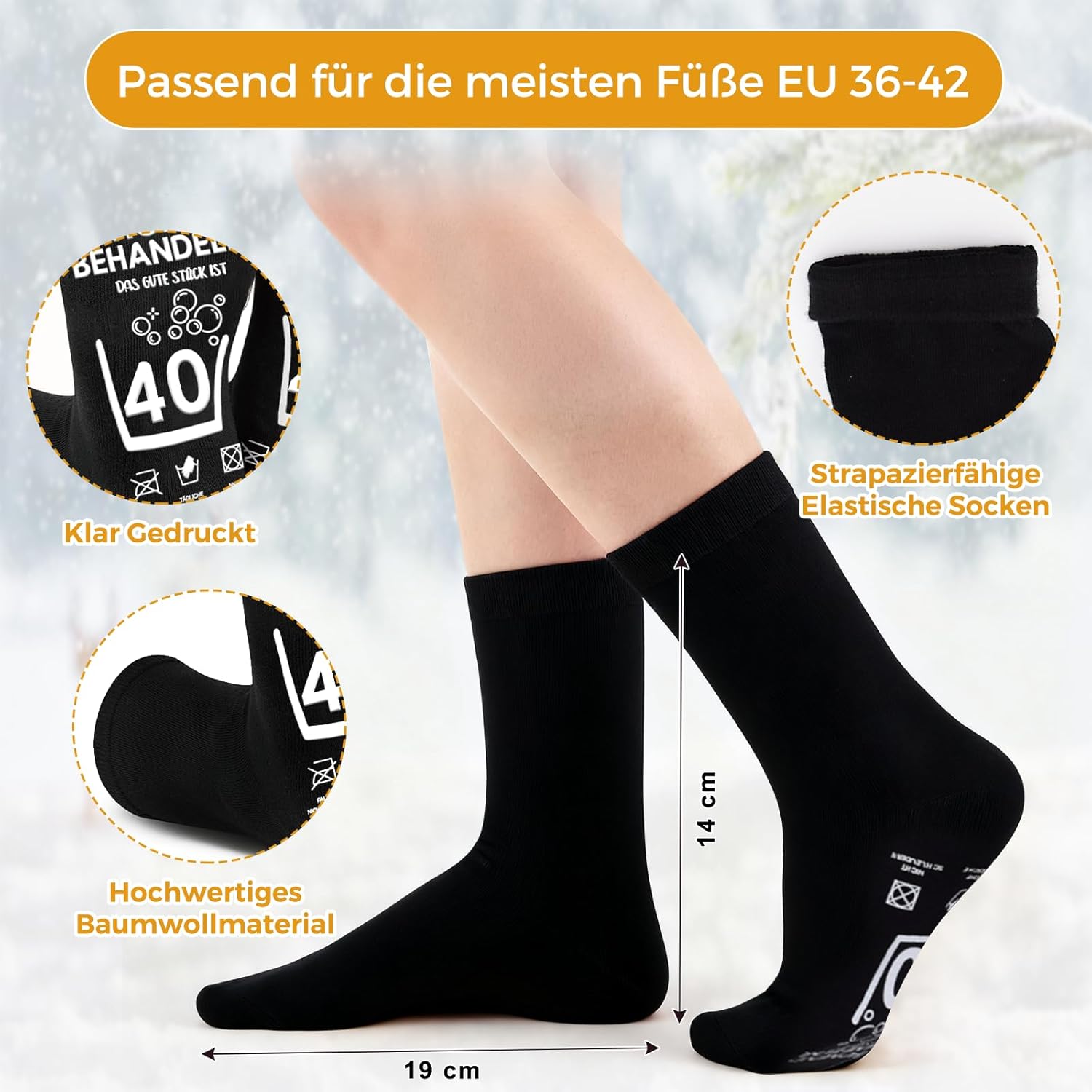Thumbnail 2 de Wryzorix Männerhandtasche Bier Geschenkset zum 40. Geburtstag – mit Socken, Flaschenöffner, Schlüsselanhänger & Karte