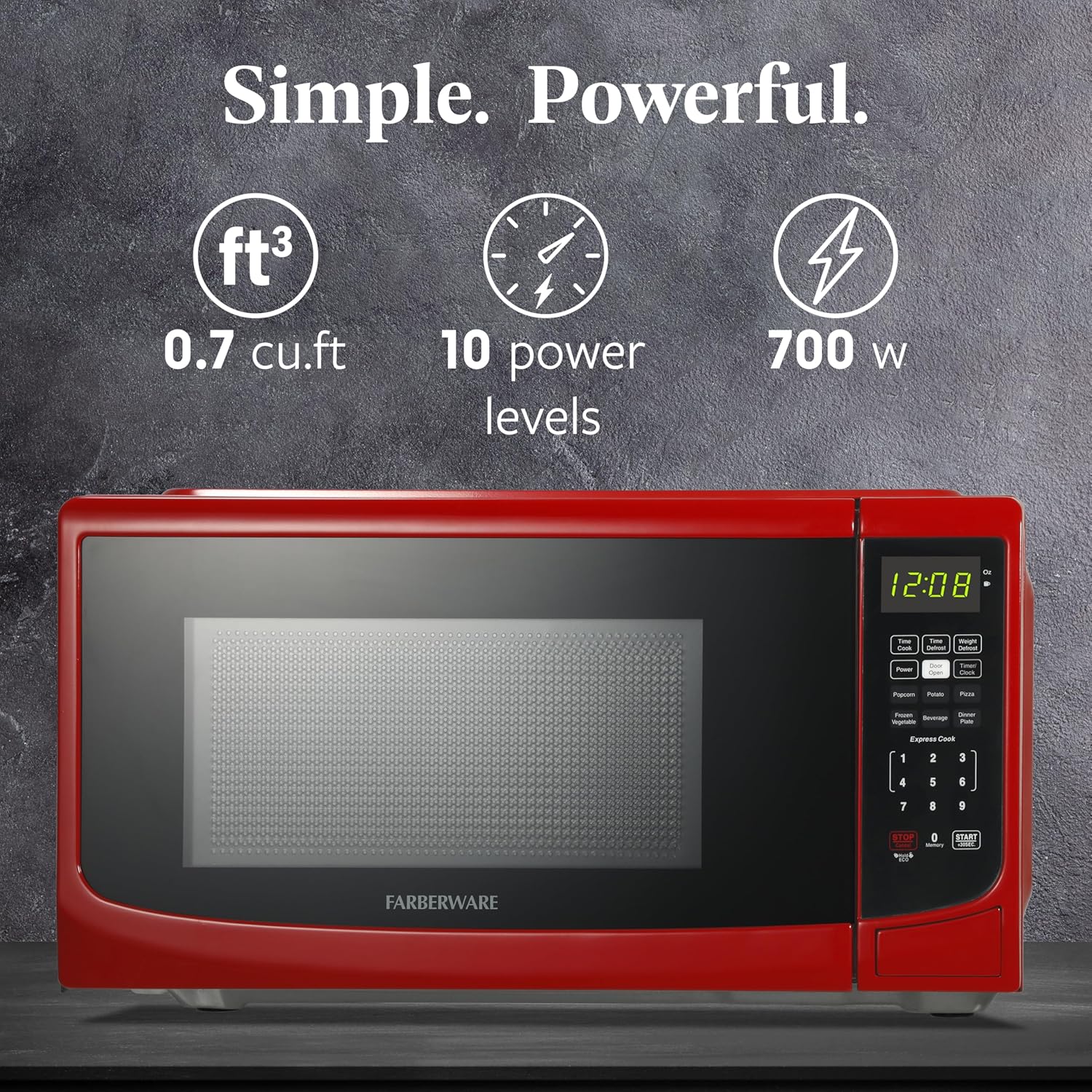 Detalle 2 de Farberware 0.7 Cu. Ft. Microwave 700W