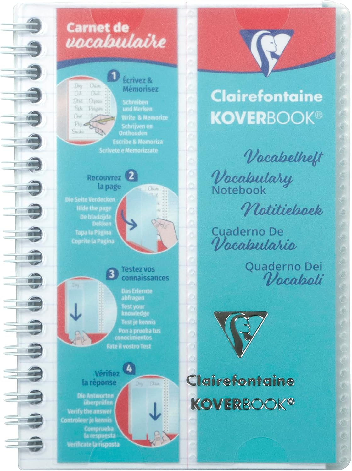 Detalle de Clairefontaine 141820C Koverbook cuaderno vocabulario