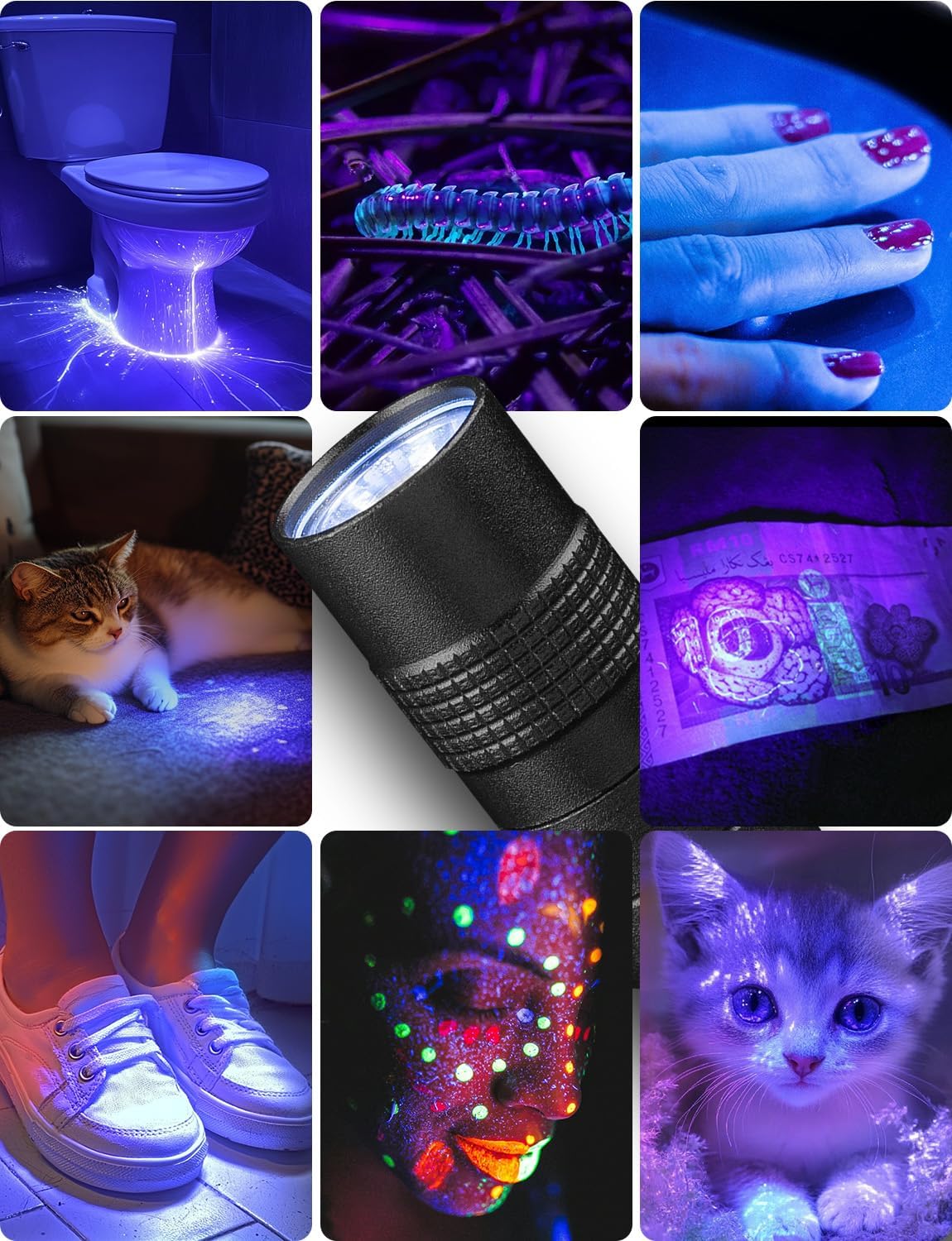 Thumbnail 4 de Lepro Linterna Ultravioleta 365nm 2 PACK