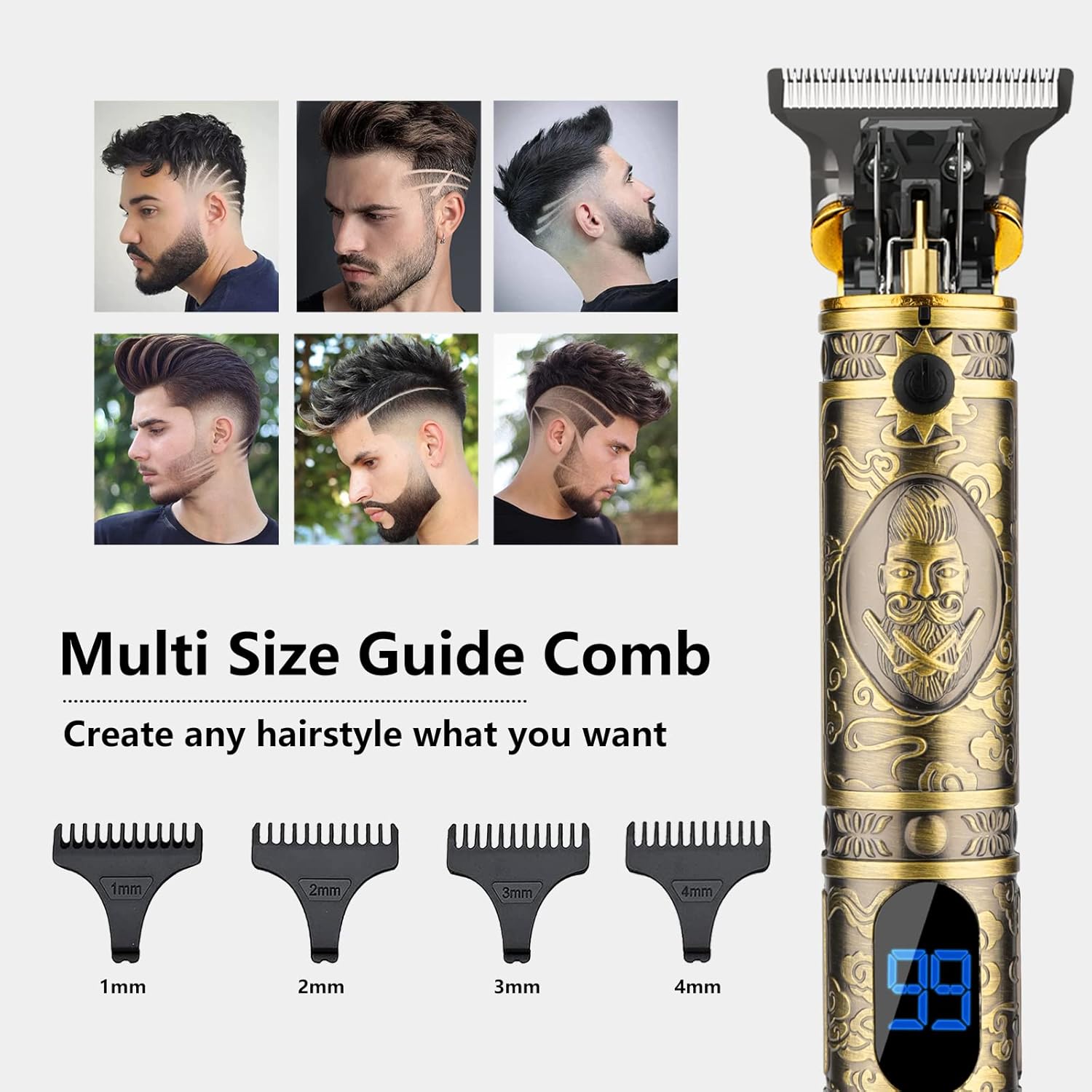 Thumbnail 6 de Saoilli Men Hair Trimmer Kit, Cordless 10W