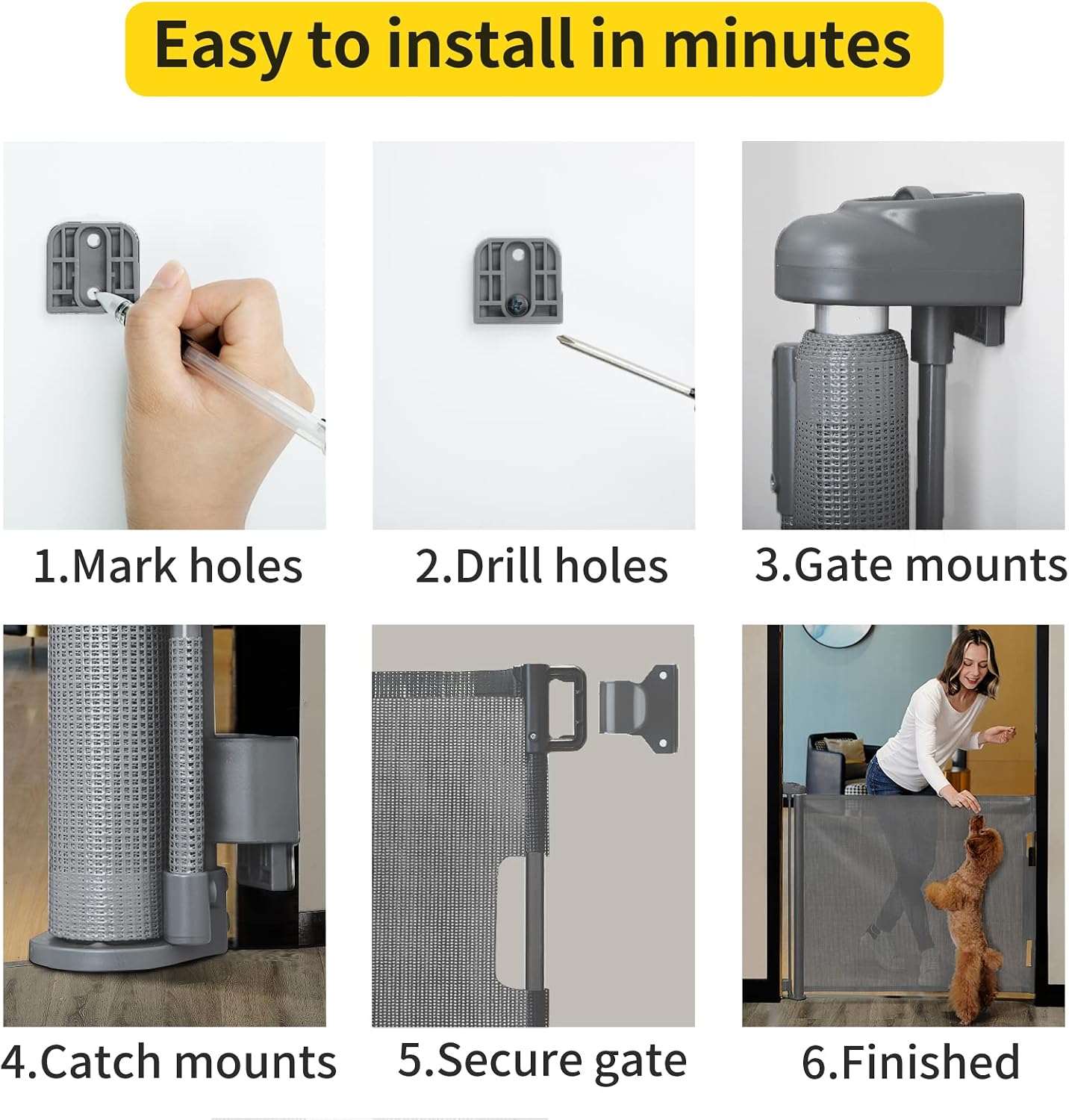 Thumbnail 4 de Lexixi ibao Retractable Baby Gate 33