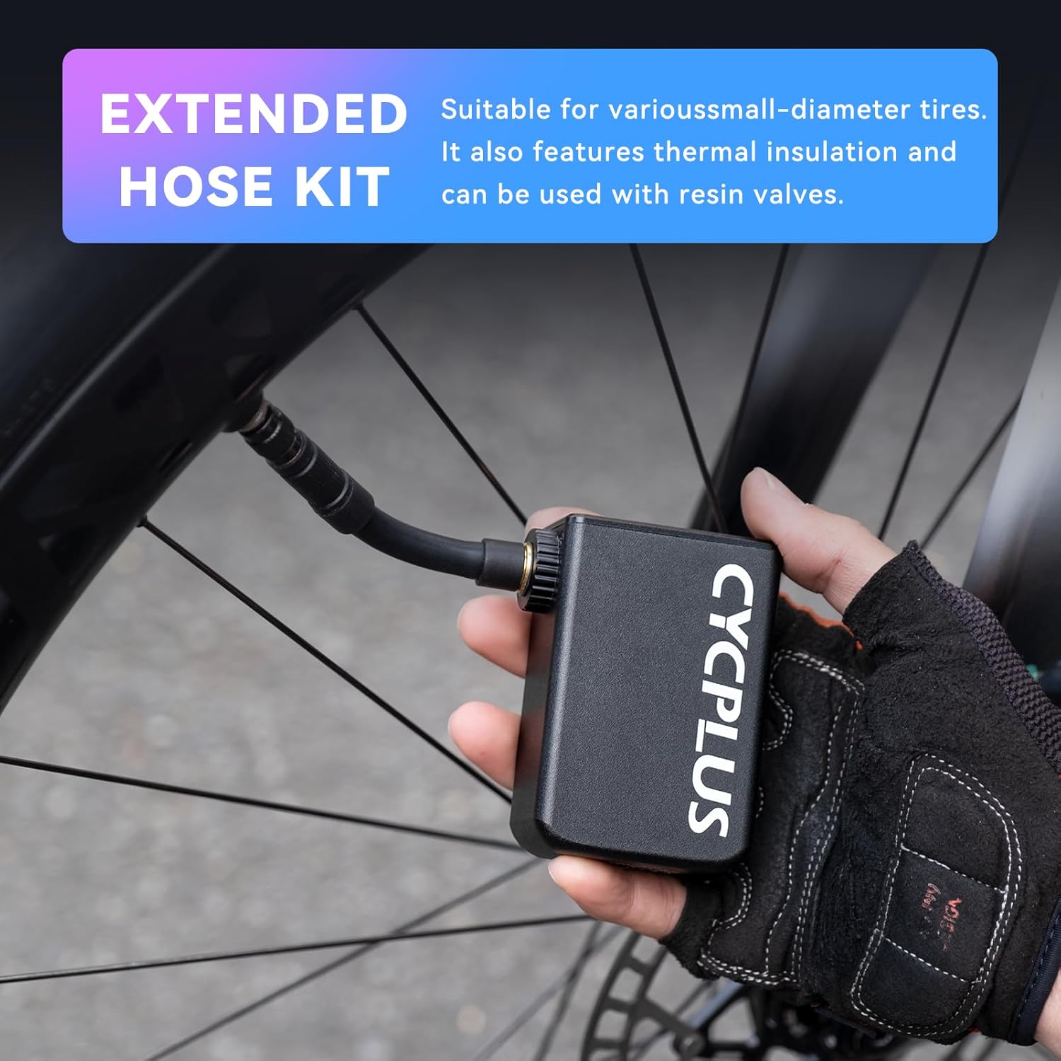 Thumbnail 5 de CYCPLUS AS2 Pro Max Tiny Pump: Compact Cordless Pump with Gauge for Bike, Car, Motorcycle and Balls