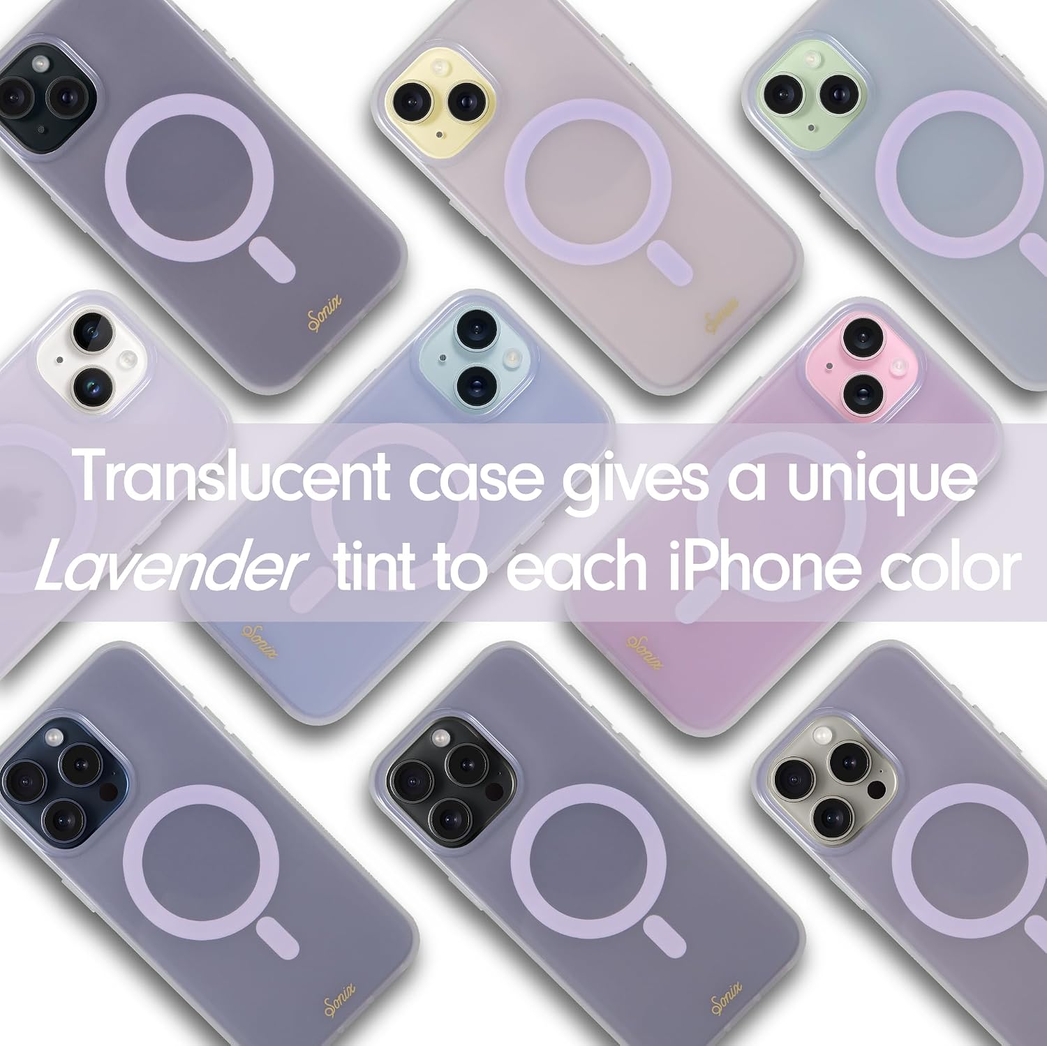 Detalle 2 de Sonix Jelly Lavender MagSafe Case for iPhone 16 Pro Max