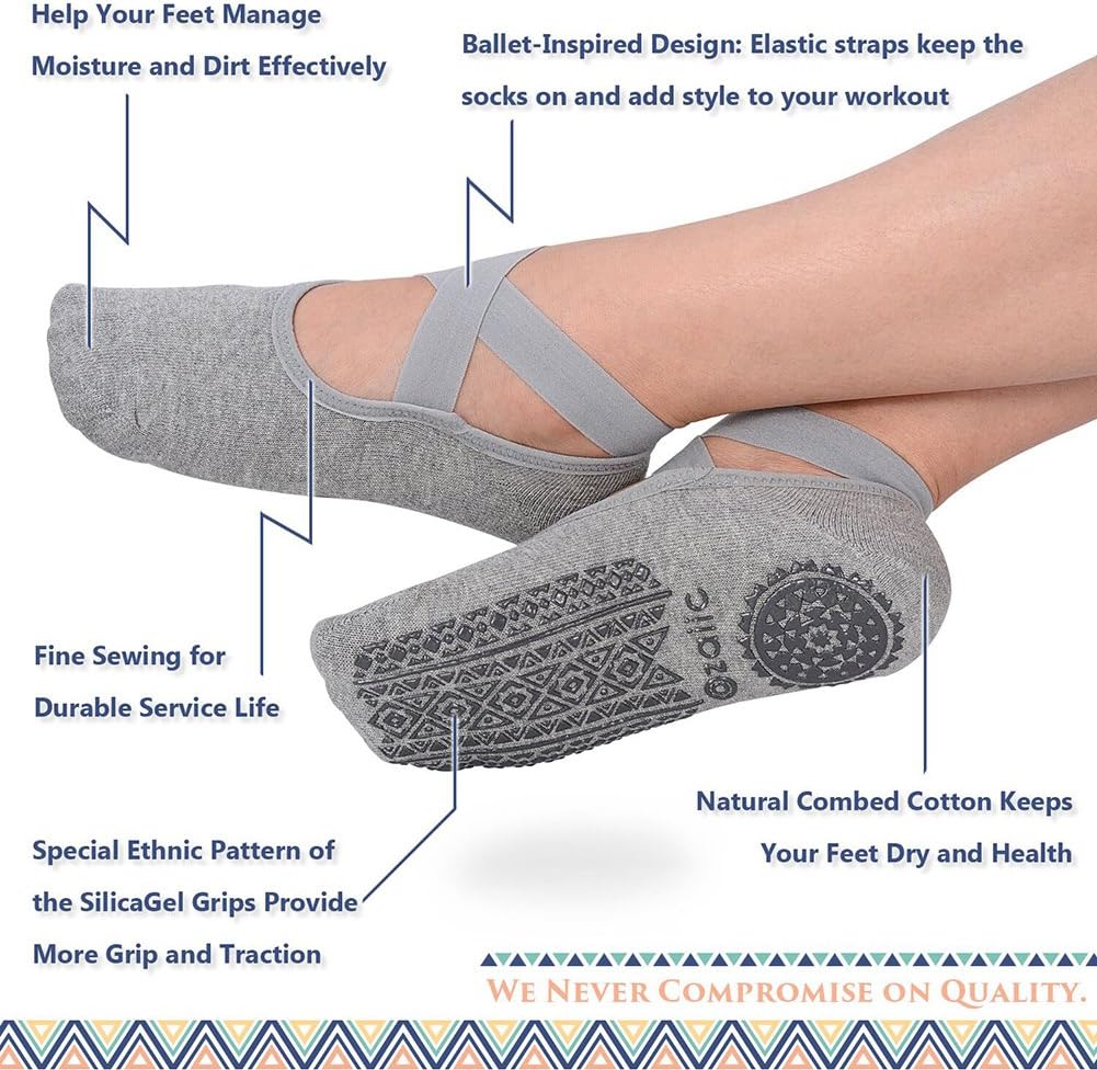 Thumbnail 1 de Ozaiic Pilates Socks Non Slip Grip