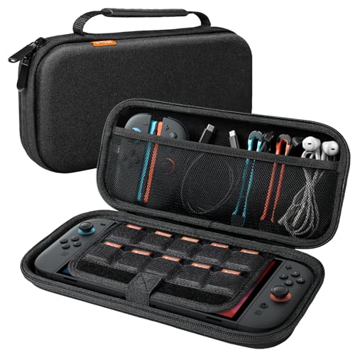 Detalle de JETech Schutztasche für Nintendo Switch 2 (2025) – Schwarz