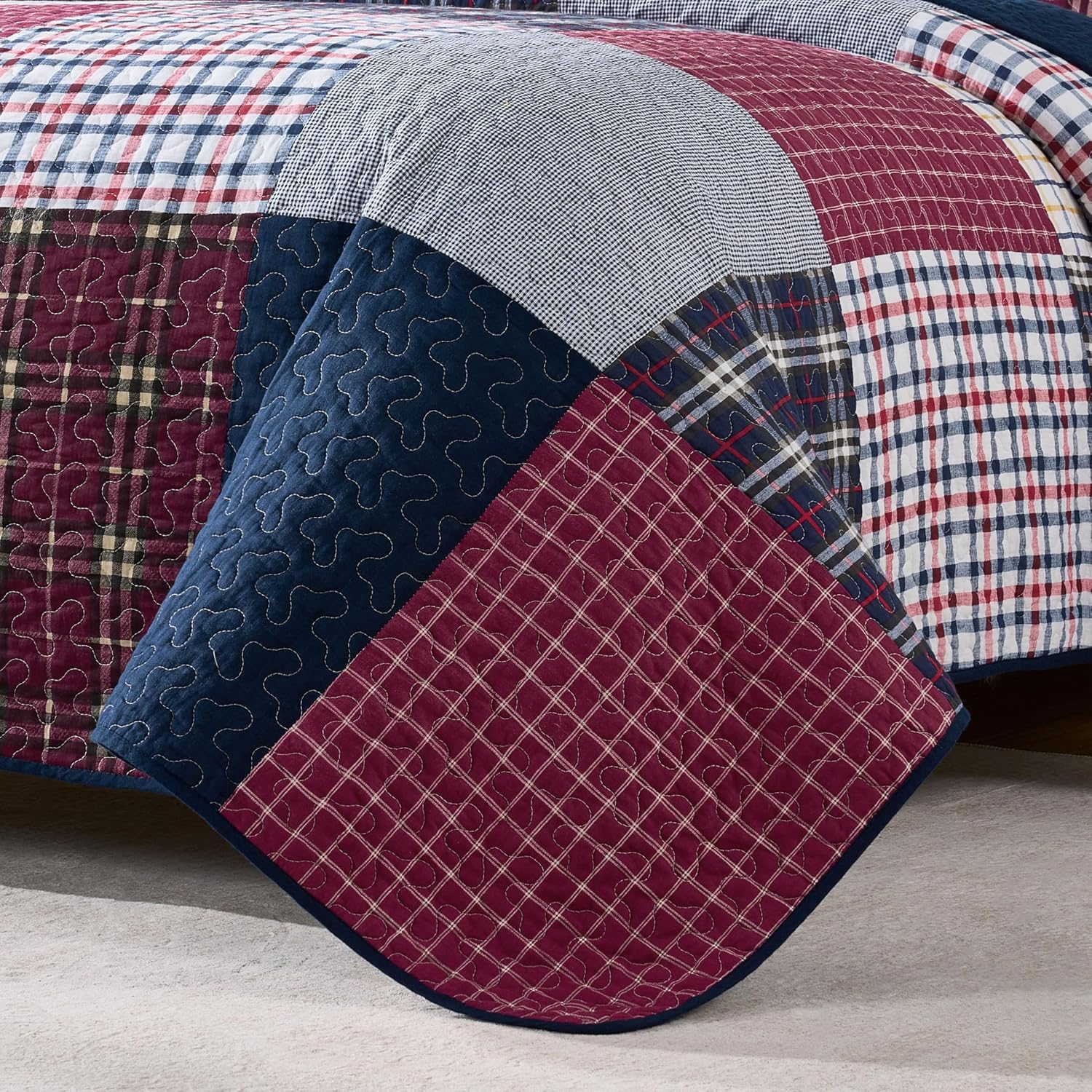 Detalle 2 de Chezmoi Collection quilt set, King