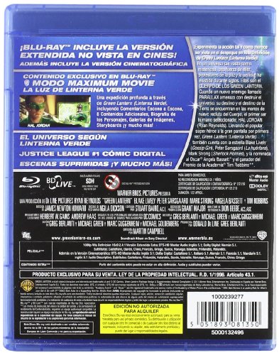 Thumbnail 1 de Linterna Verde (2011) Blu-Ray – ficha para decidir si conviene comprar