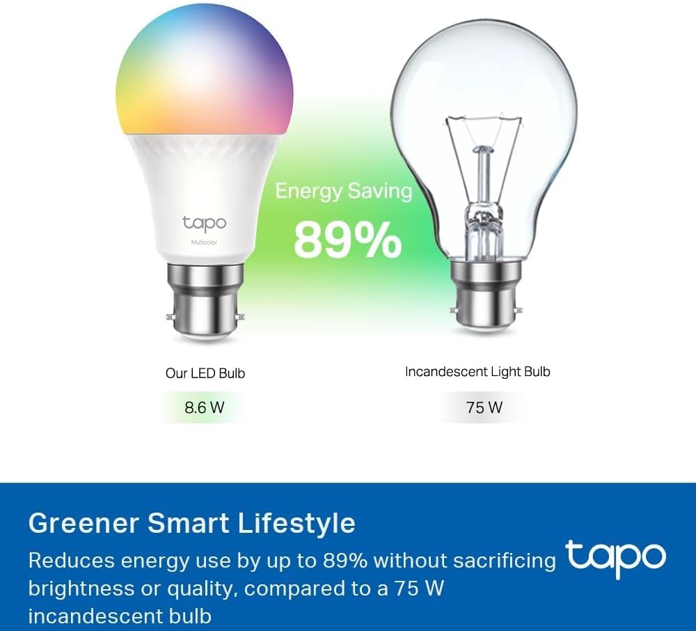Detalle de TP-Link Tapo L535B 8.6W smart bulb with HomeKit and Alexa