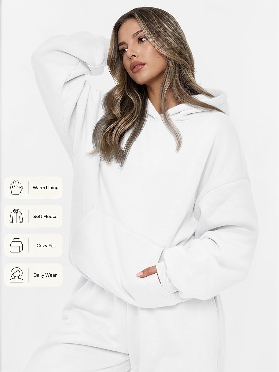 Thumbnail 2 de AUTOMET Womens 2 Piece Outfits Lounge Hoodie Sweatsuit Sets Plus Size Fall Fashion