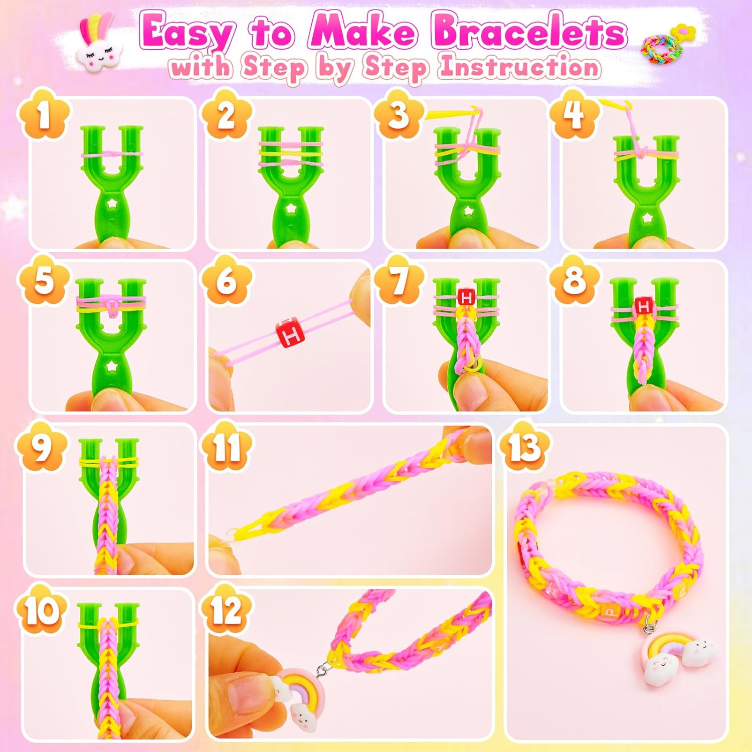 Thumbnail 5 de CGBOOM 5000+ Loom Bänder Set 62 Farben 🎨