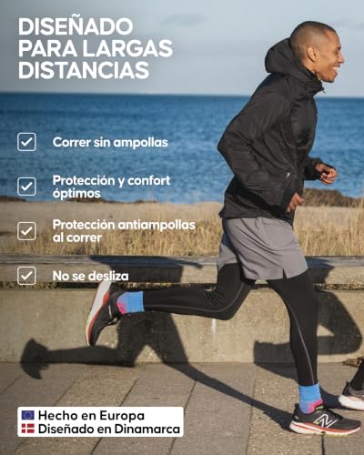 Detalle de DANISH ENDURANCE Calcetines de running, pack de 5, talla 35-38