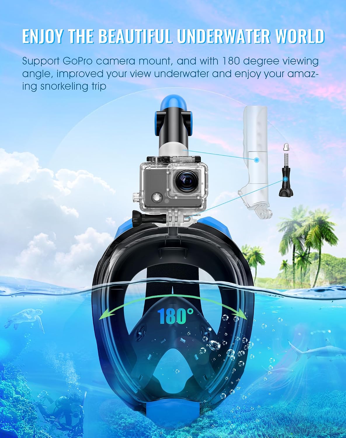 Thumbnail 4 de Greatever Full-Face Snorkel Mask G2