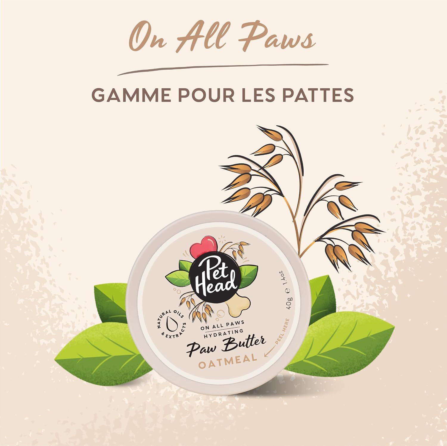 Detalle de Beurre pour Pattes de Chien à l’Avoine – All Paws par Pet Head