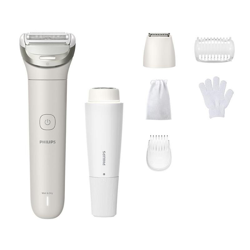 Detalle 2 de Philips Lady Shaver Series 8000 BRL159/00: Afeitadora corporal inalámbrica para uso en seco y mojado