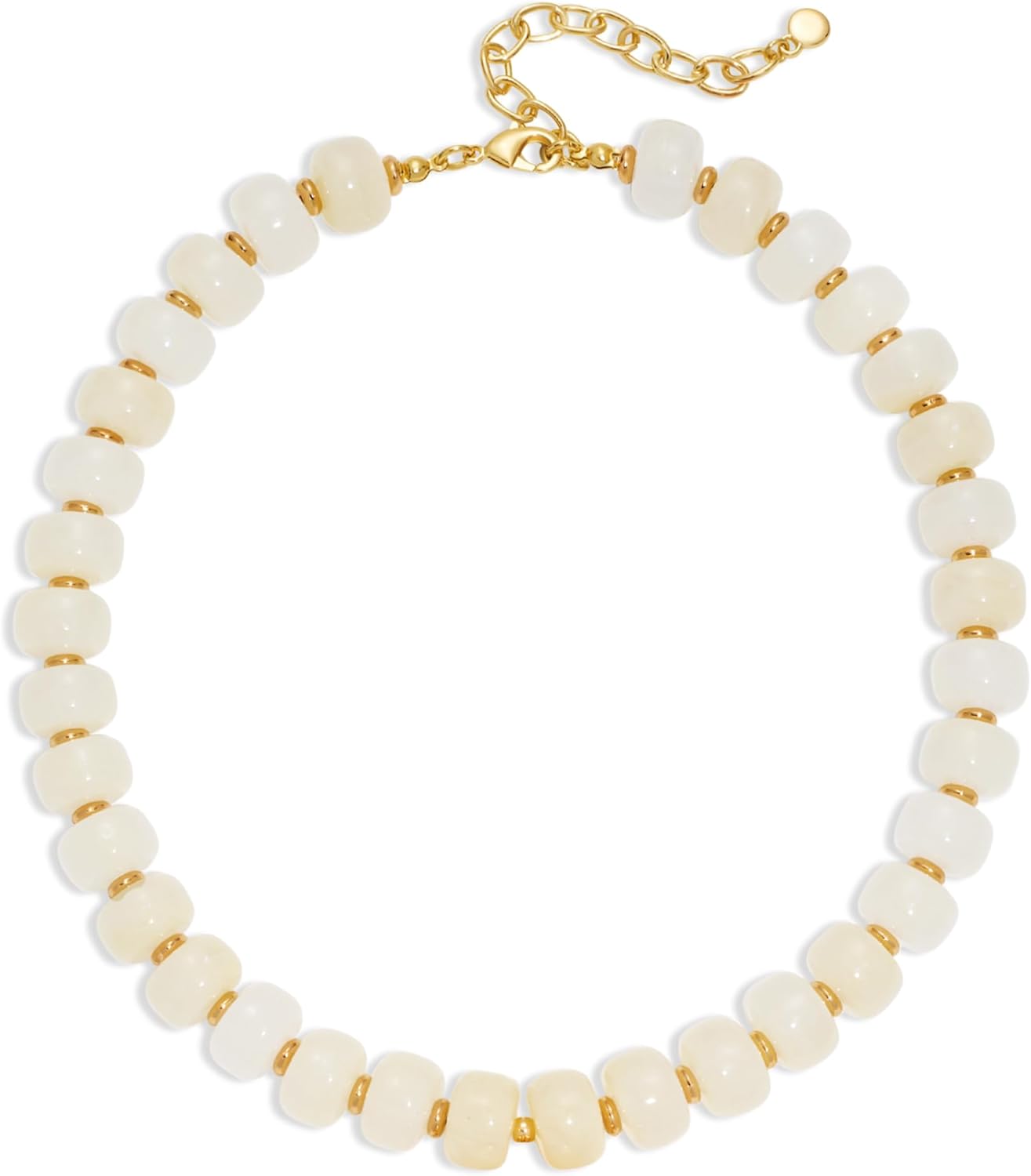 Detalle de LILIE&WHITE Resin Chunky Beaded Necklace for Women – Boho Minimalist Statement Jewelry