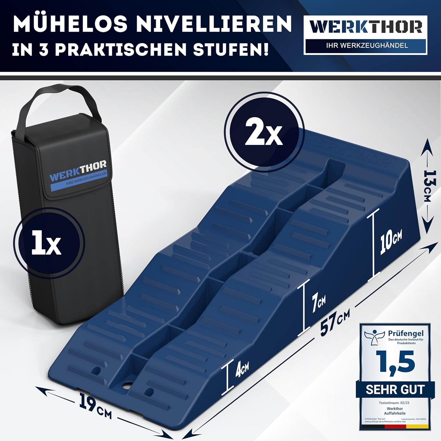 Thumbnail 1 de WERKTHOR Auffahrkeile Wohnmobil 2er Set