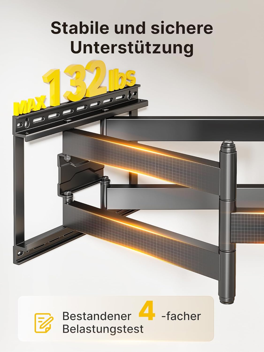 Thumbnail 5 de monTEK Langarm 1080mm TV-Wandhalterung für 43–90 Zoll bis 60 kg, ausziehbar, schwenk- und neigbar (max. VESA 800x400)