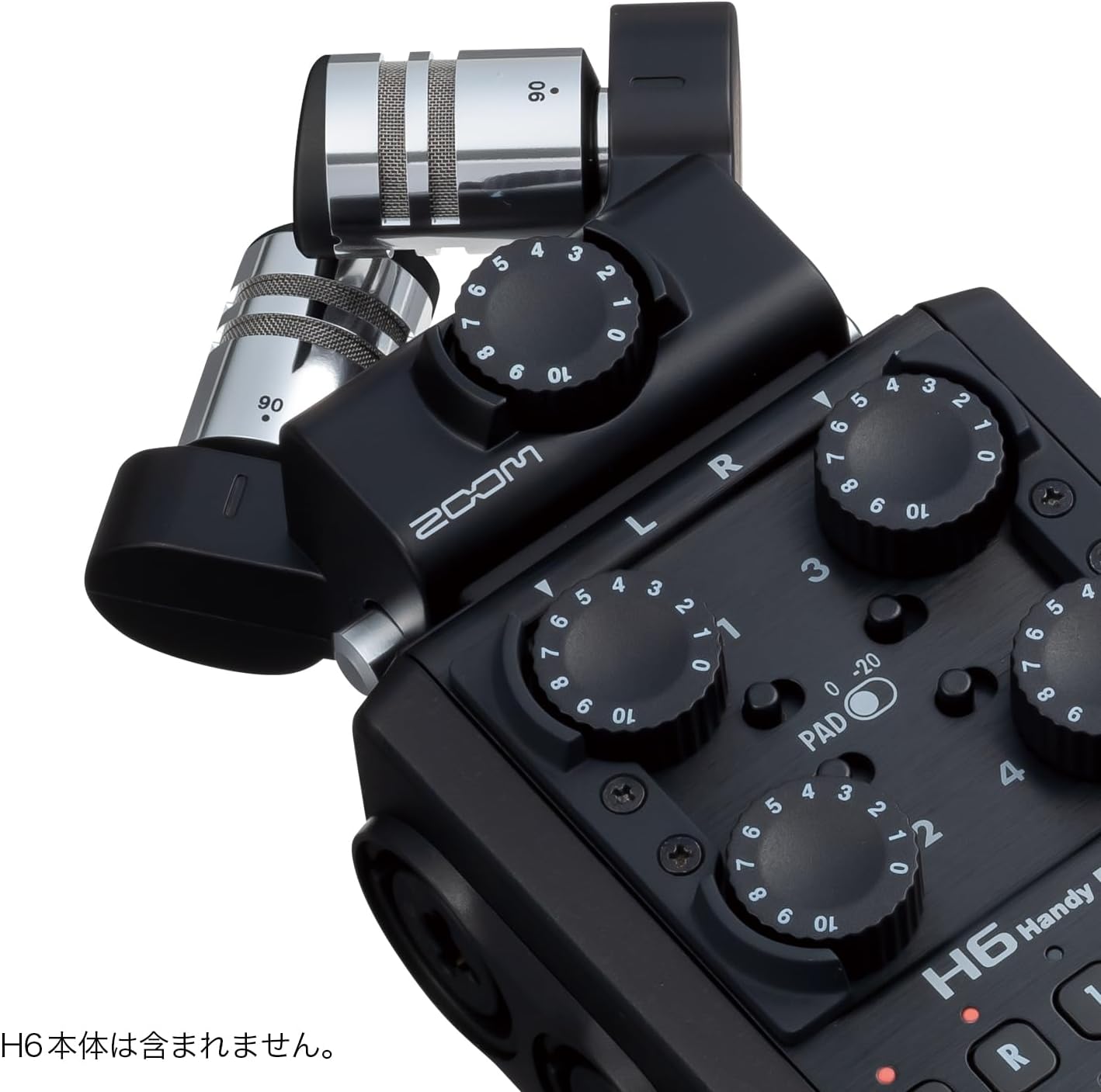 Detalle de ZOOM XYH-6/BLK XYステレオマイクカプセル 90°・120°切替対応