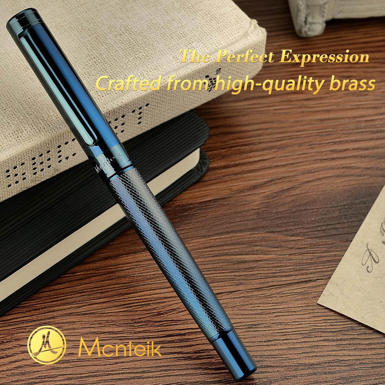Thumbnail 6 de MCNTEIK Rollerball Pen, Electroplated Blue