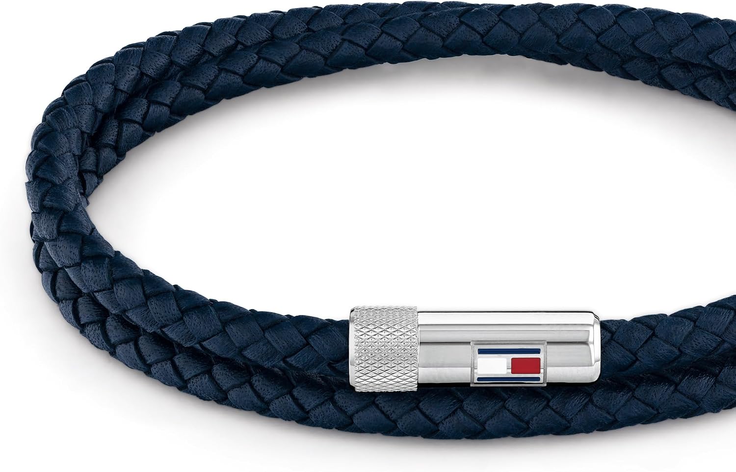 Thumbnail 1 de Tommy Hilfiger Braccialetto in pelle blu 41,5 cm