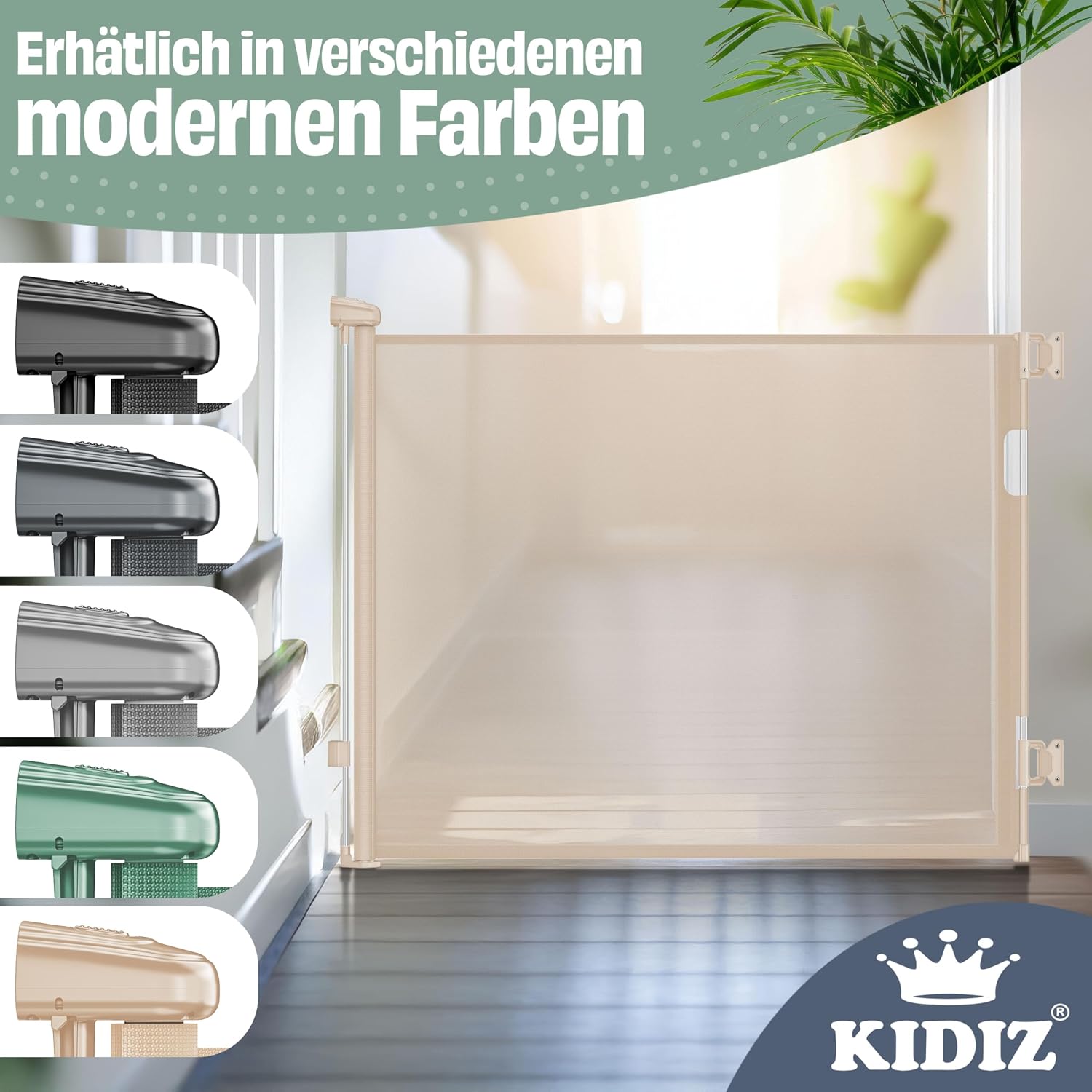Thumbnail 6 de KIDIZ Treppenschutzgitter ausziehbar 0-140 cm